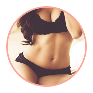 Liposuction in the waist area.